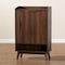 Baxton Studio Lena Mid-Century Walnut Finished 5-Shelf Wood Entryway Shoe Cabinet 157-9536 - alternate 7